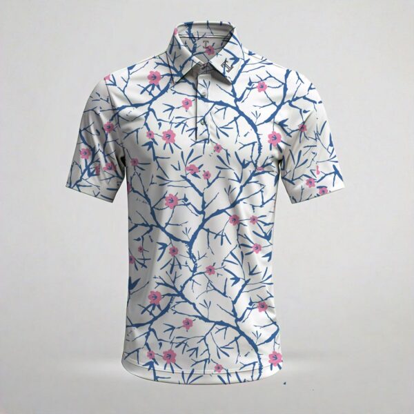Itu Pink Blue Funky Branches Craft Shirt