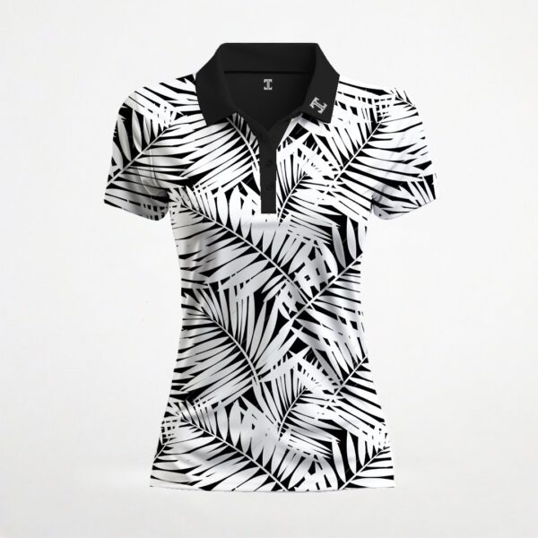 Itu Black and White Palms Craft Shirt