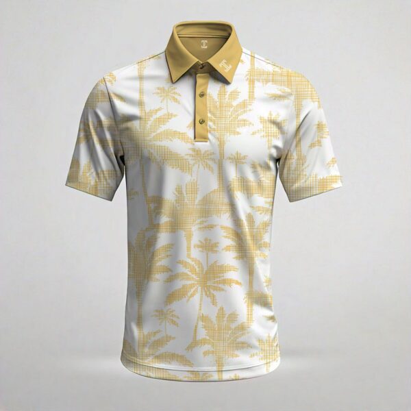 Itu Gold and White Palms Craft Shirt