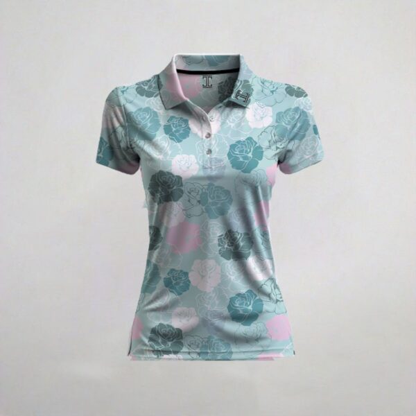 Itu Mint Floral Circles Craft Shirt
