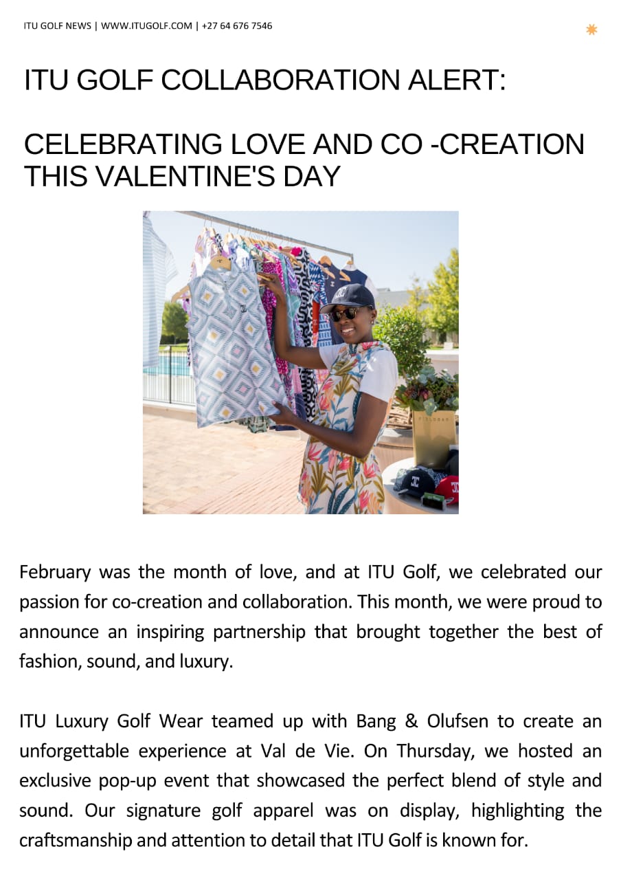 Itu Golf Collaboration Alert: Celebrating Love and Co-creation this Valentine’s Day