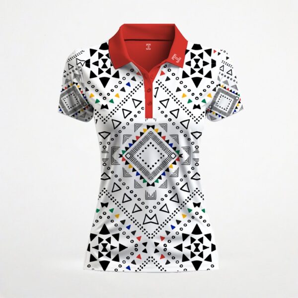 Itu Red SA Flag Aztec Craft Shirt