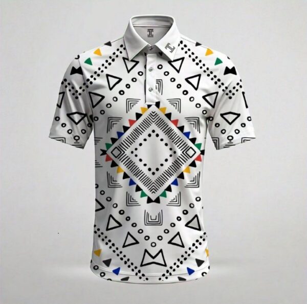 Itu White Collar SA Flag Aztec Craft Shirt
