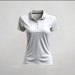 Itu Plain White Golf Shirt
