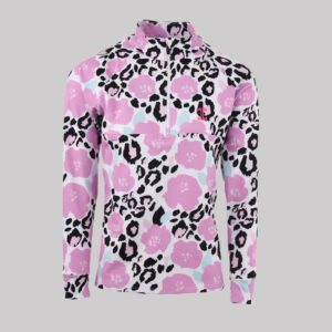 Itu Pink Leopard Print Midlayer