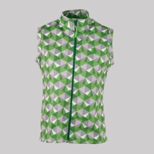 Itu Green Funky Argyle Gillet