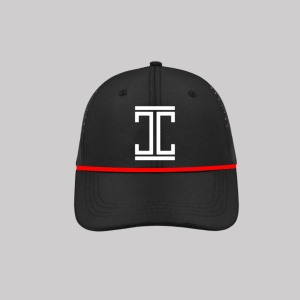 Itu Black Uflex Cap - Red Strip