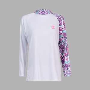 Itu Pink Purple Argyle Roundneck
