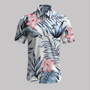 Itu Navy Pink Tropical Craft Shirt