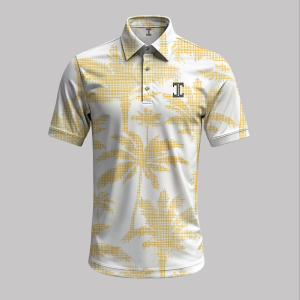 Itu Gold and White Palms Craft Shirt