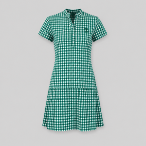 Itu Green White Check Eva Dress
