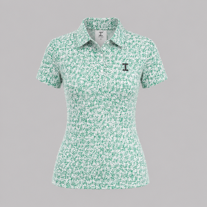 Itu Green Floral Seipati Mesh Shirt