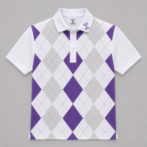 Itu Purple Argyle Craft Shirt