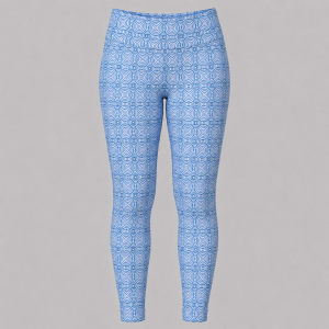 Itu Blue Circles Pull Up Pants