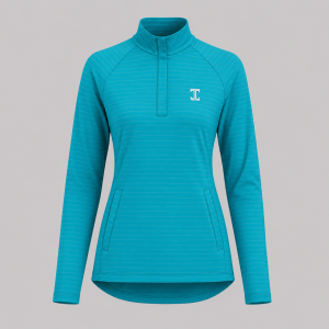 Itu Turquoise Stripe Fairway Sweater