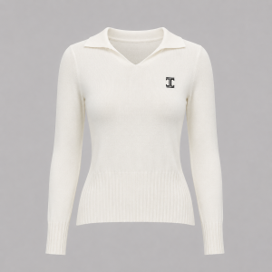 Itu Shibe V Collar Knitted Jersey