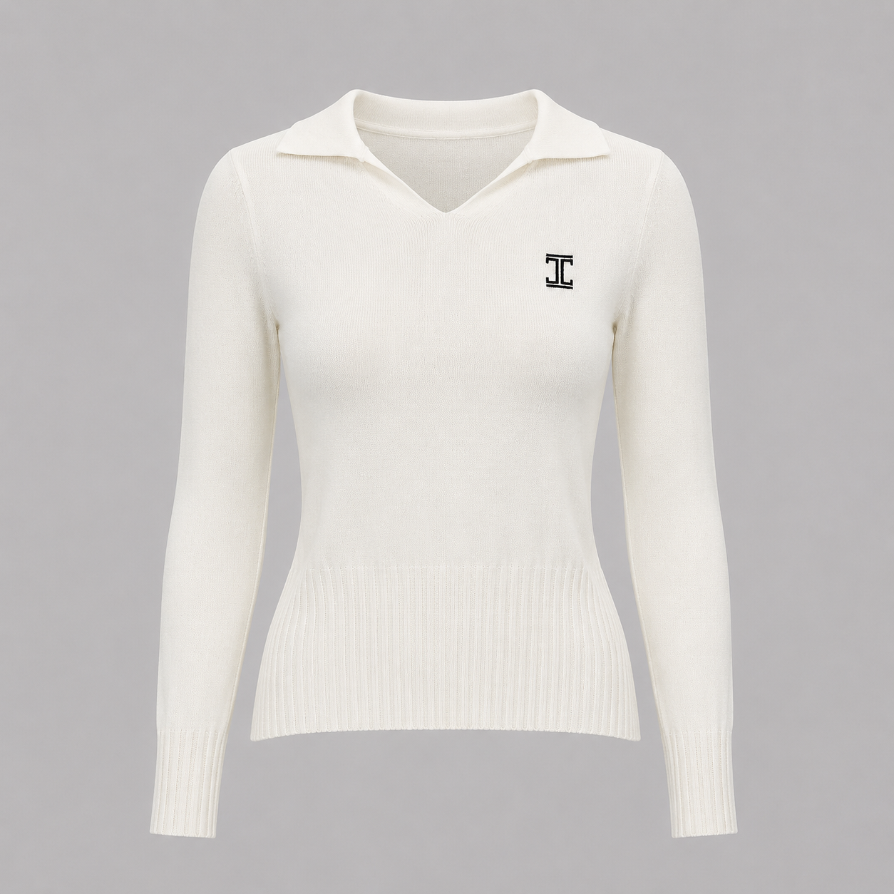 Itu Shibe V Collar Knitted Jersey