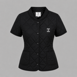 Itu Black Kele Short Sleeve Puffer Jacket