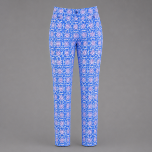 Itu Blue Circles Pull Up Pants