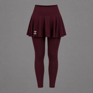 Itu Burgundy Candy Skort and Tight