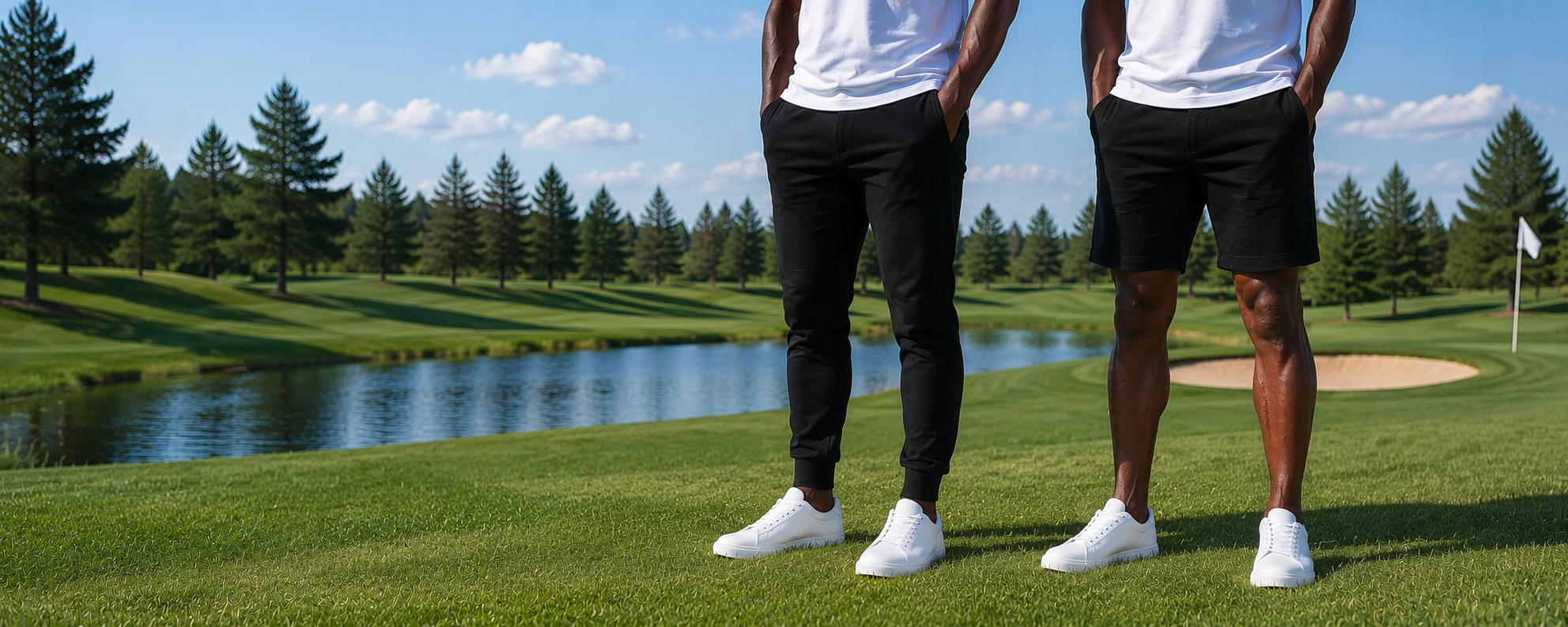 Men's golf pants and shorts