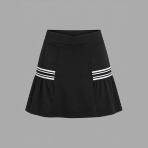 Itu Black/White Webbing Aline Skort