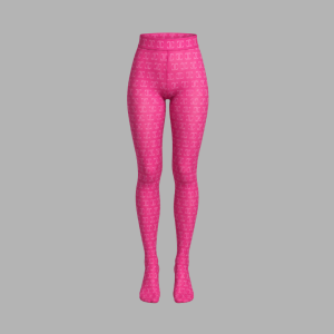 ITU Signature Stockings white Pink