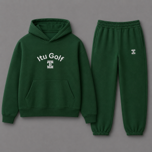 Itu Basic Hoodie and Pants Set Green