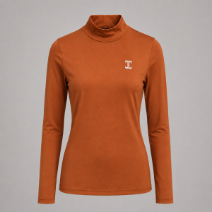 Itu Basic Polar Neck Burnt Orange