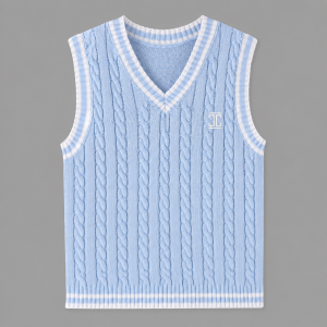 Itu Powder Blue Knitted Pull Over (Plain)