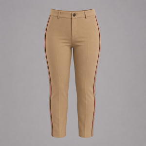 Itu Beige Striped Tux Pants