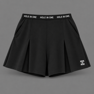Itu Hole In One Pleated Shorts Black