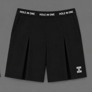Itu Hole In One Pleated Shorts Black
