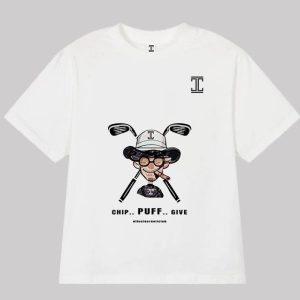 Itu Cartoon White Chip-Puff-Give T-Shirt