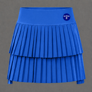 Itu Layered Pleated Skort Blue