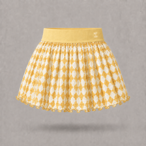 Itu Lizzy Argyle Mesh Skort Yellow