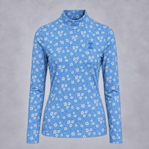 Itu Floral Polar Neck Blue