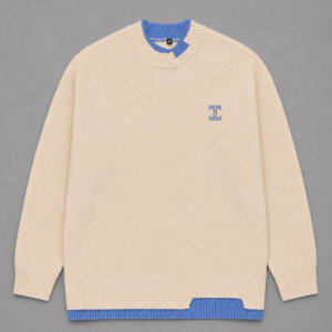 Itu Blue/Creme Crewneck Jersey